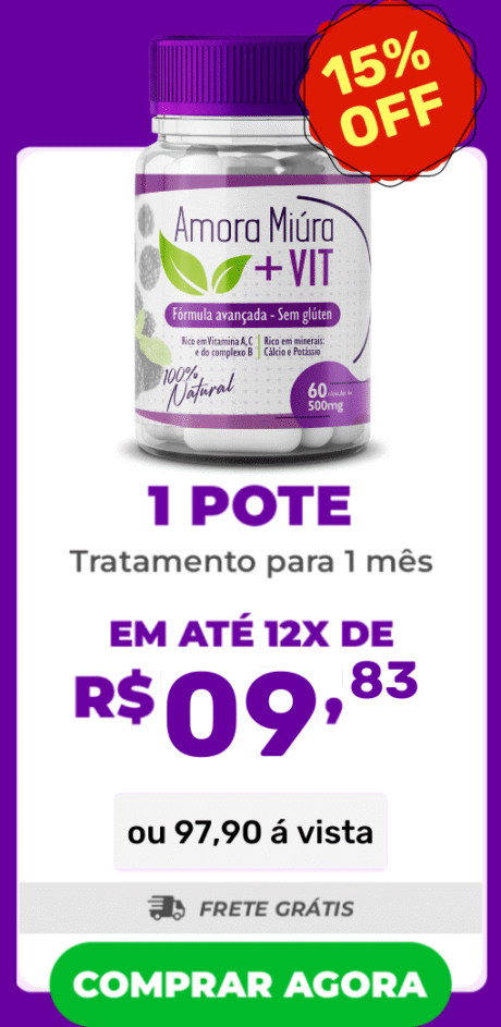 1 pote de capsulas amora Miúra + Vit