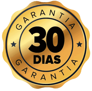 selo 30 dias de garantia do produto amora miúra +vit
